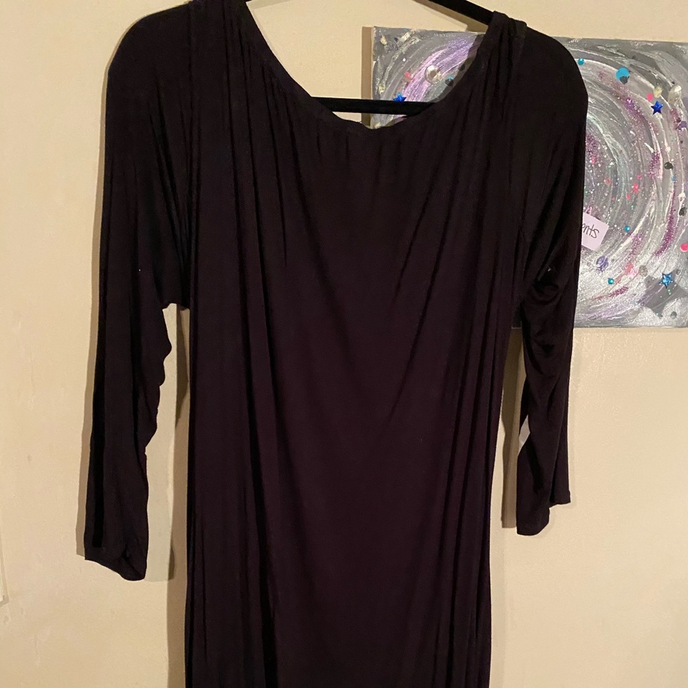 Boohoo Plus Black and White Skeleton Long Sleeve Dress EUC size‎ 22 - Picture 5 of 5